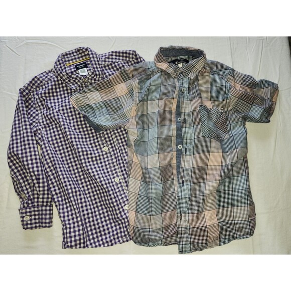 Boy's Button Down Dress Shirt Set, Ben Sherman & Carters Size 7 - Picture 1 of 8